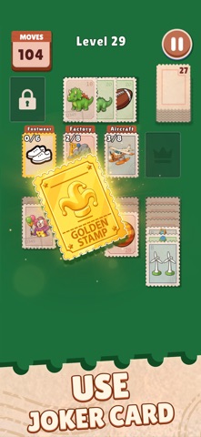 Stamp Solitaire: Card Matching iPhone screenshot