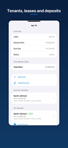 Rent Manager: Landlord iPhone screenshot