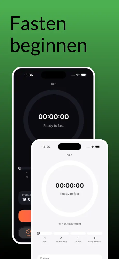 FastBreak — Fasten Timer — iPhone-Screenshot 1