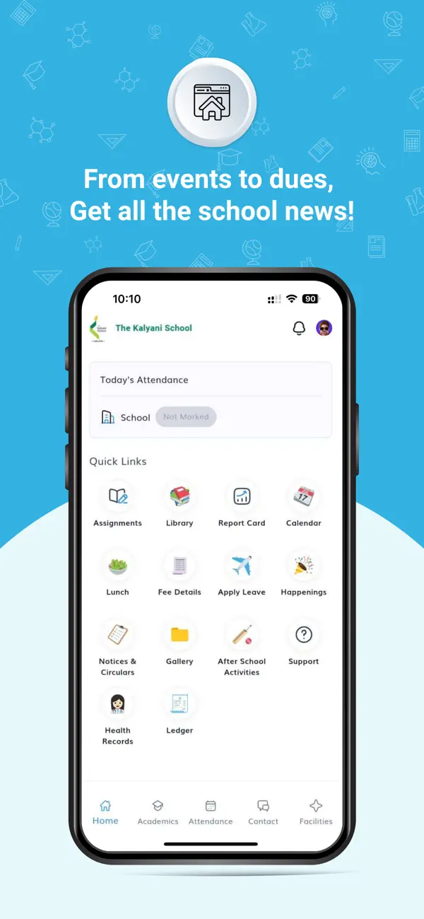 Screenshot #1 pour The Kalyani school