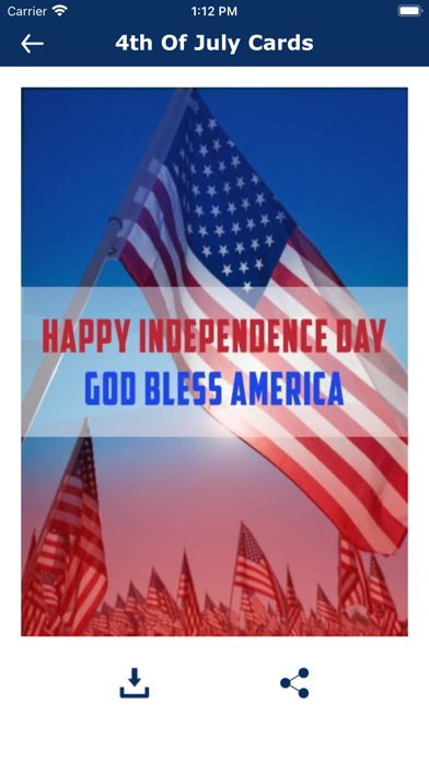 4th Of July Cards & Greetings Screenshot