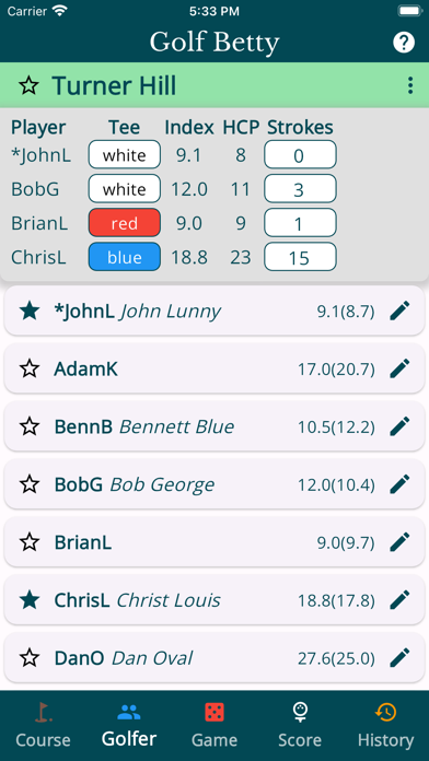 Golf Betty - Games for Golfers Screenshot