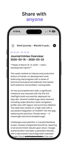 WorkJourney screenshot