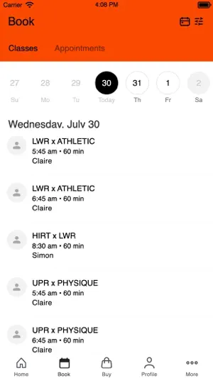TMPL training screenshot 2