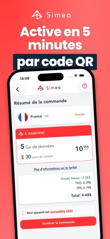Simeo - eSIM de voyage screenshot