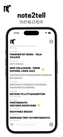 note2tell – Notes for later screenshot