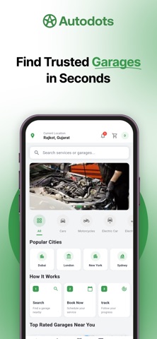 Find & Book Garage Autodots.io screenshot