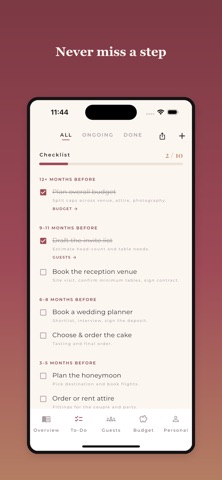 Weady - Wedding Planner iPhone screenshot