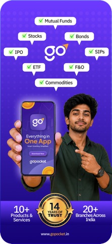 GoPocket: Stocks, MF, IPO Screenshot 1 of 7