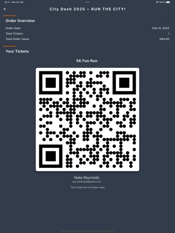 NamEvents iPad screenshot