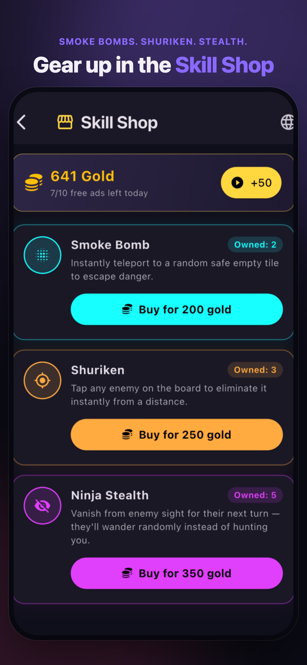 Screenshot 4 of Chess Ninja: Wave Survival