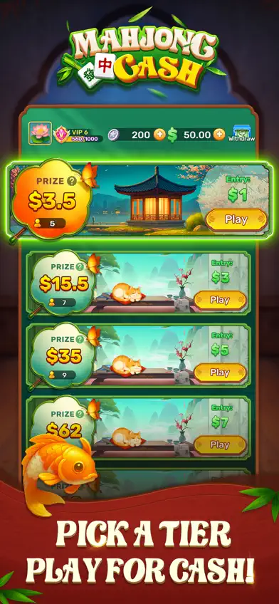 Mahjong Cash screenshot 1