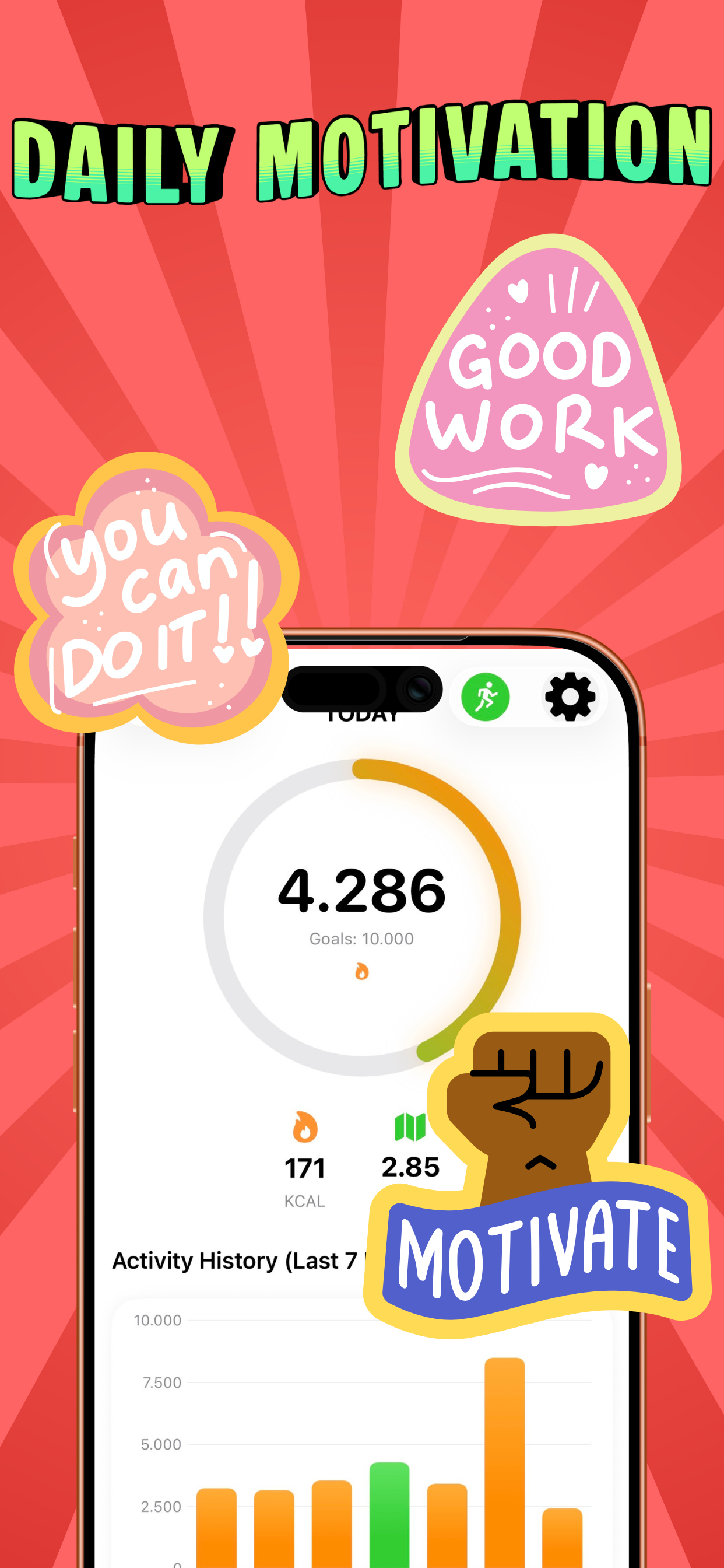 Stepby Daily Weekly Pedometer