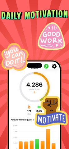 Stepby Daily Weekly Pedometer Screenshot 3 of 4