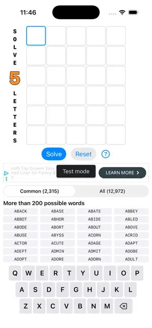 Solve 5 Letters screenshot 1