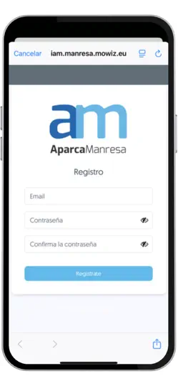 Captura de pantalla de Aparca Manresa en iPhone 3