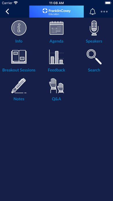 FranklinCovey Education Events Screenshot