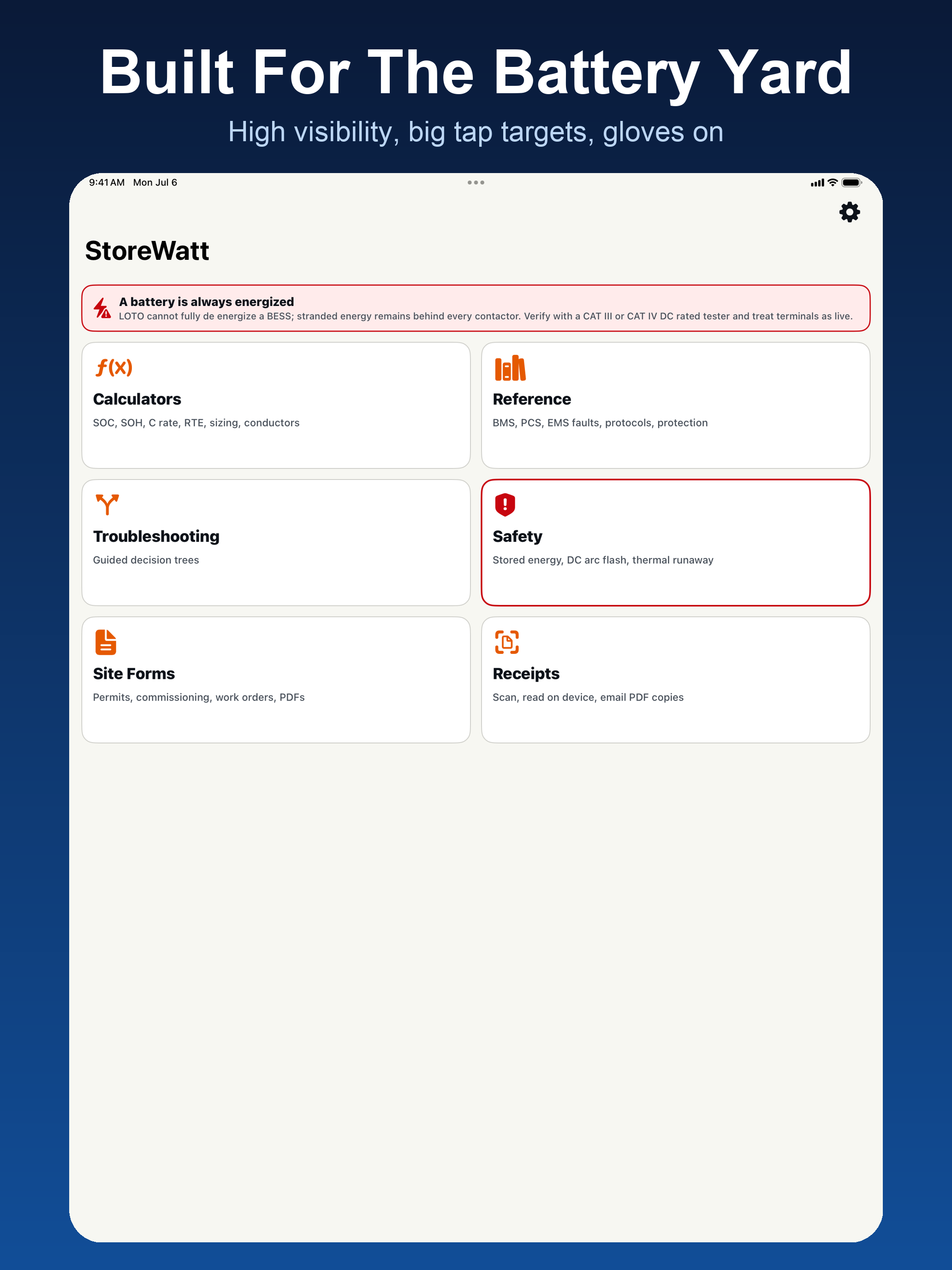 StoreWatt: BESS Field Toolkit screenshot 10
