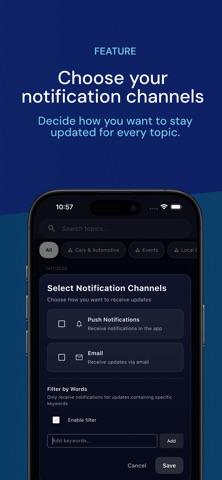 Beeprly - Topic Alerts Screenshot 8 of 10