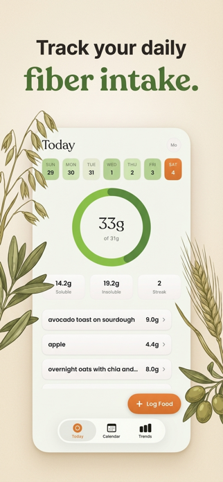 Fiber Tracker: AI Calculator Screenshot 1 of 6