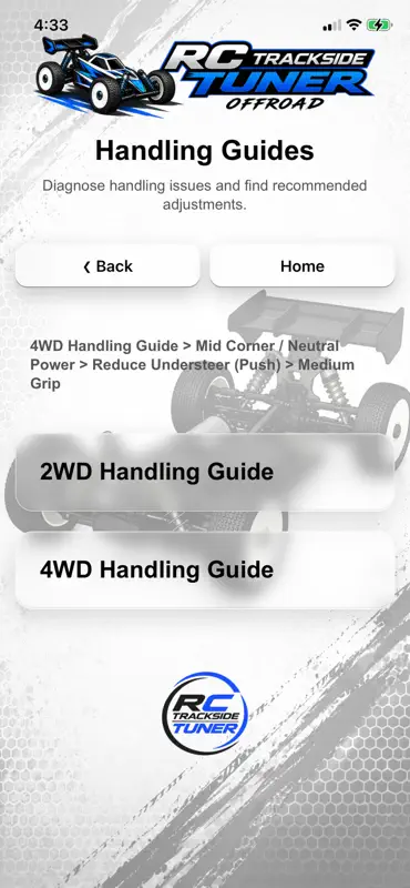 RC Trackside Tuner - RC Setup screenshot 2 of 5