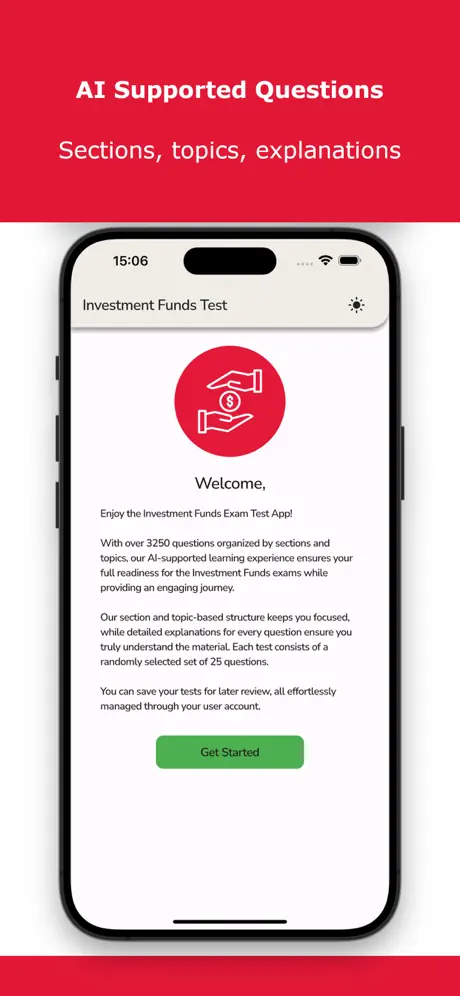 Investment Funds Exam Test Screenshot 2
