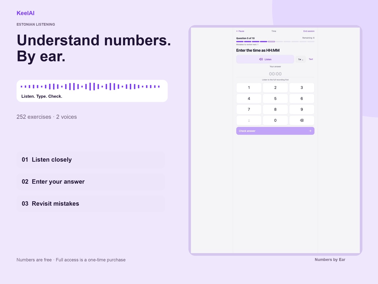 Screenshot 8 of Numbers by Ear — KeelAI