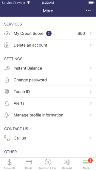 Abri Credit Union Screenshot