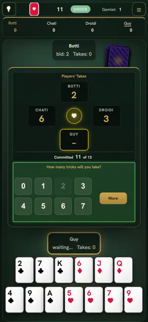 Whist: Bid & Take screenshot 2