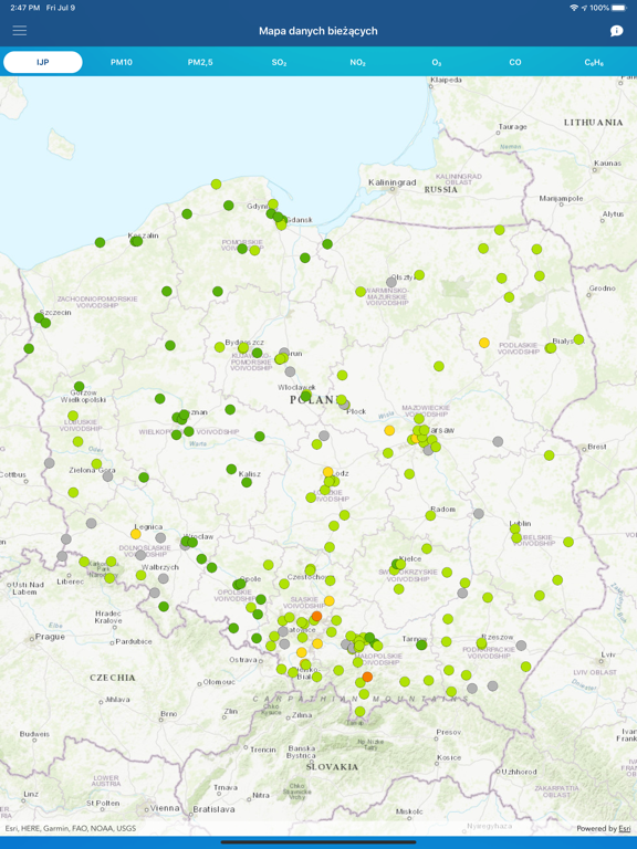 Screenshot #5 pour Jakosc powietrza w Polsce