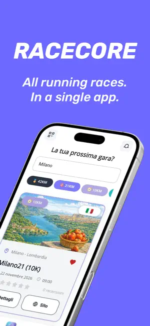 RaceCore - Gare di Running screenshot 1