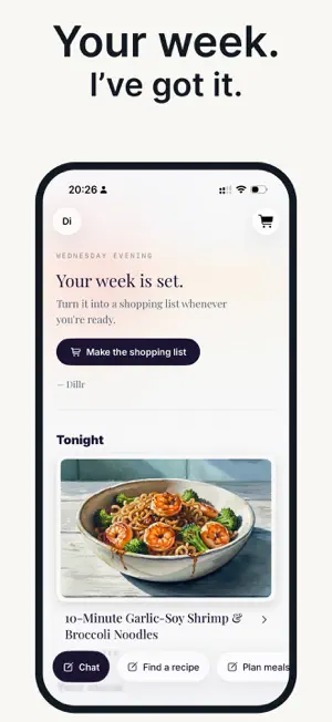 Dillr: AI Cooking Agent screenshot 1