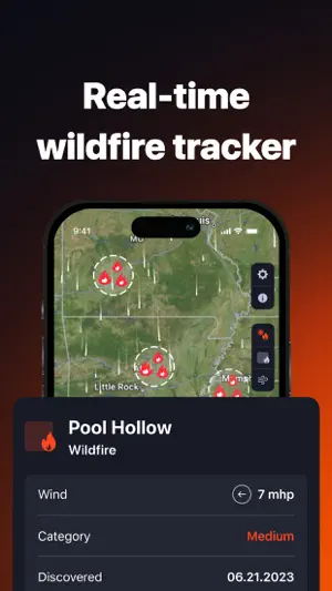 The Wildfire Tracker: Fire Map screenshot 1