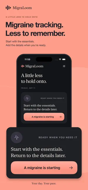MigraLoom: Migraine Tracker screenshot 1