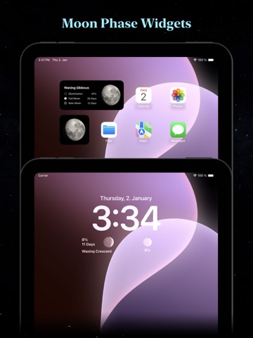 Moon Phase Calendar - Lumoon iPad screenshot