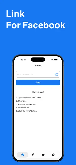 FbTake - Facebook Video Saver screenshot 1