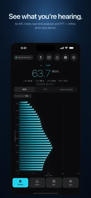 SoundMess Lab: SPL Meter screenshot 1