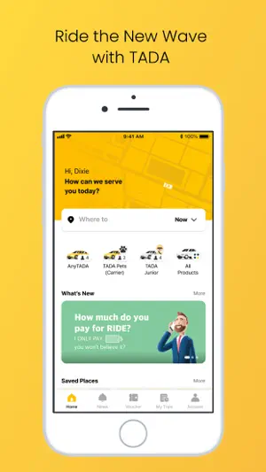 TADA – Ride Hailing screenshot 1