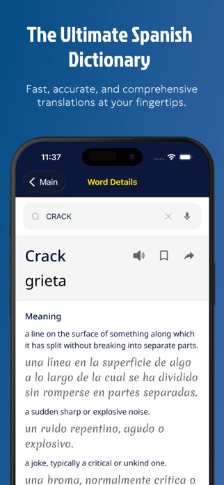 Spanish Dictionary: Translate+ Screenshot 1 of 5
