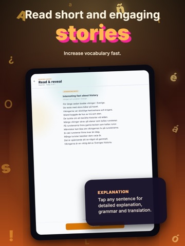 Erla: Learn Swedish with AI iPad screenshot