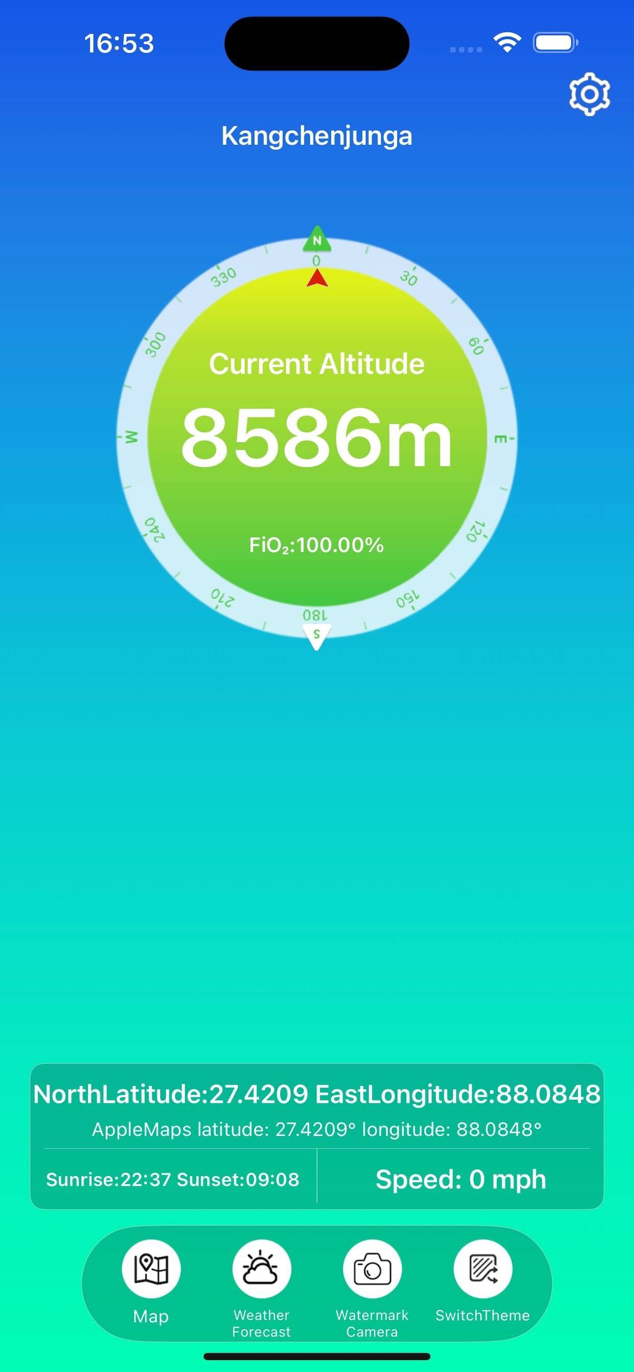 GPS Real-time Altitude Meter
