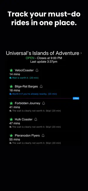 Park Wait Times: Ride Advisor screenshot 2
