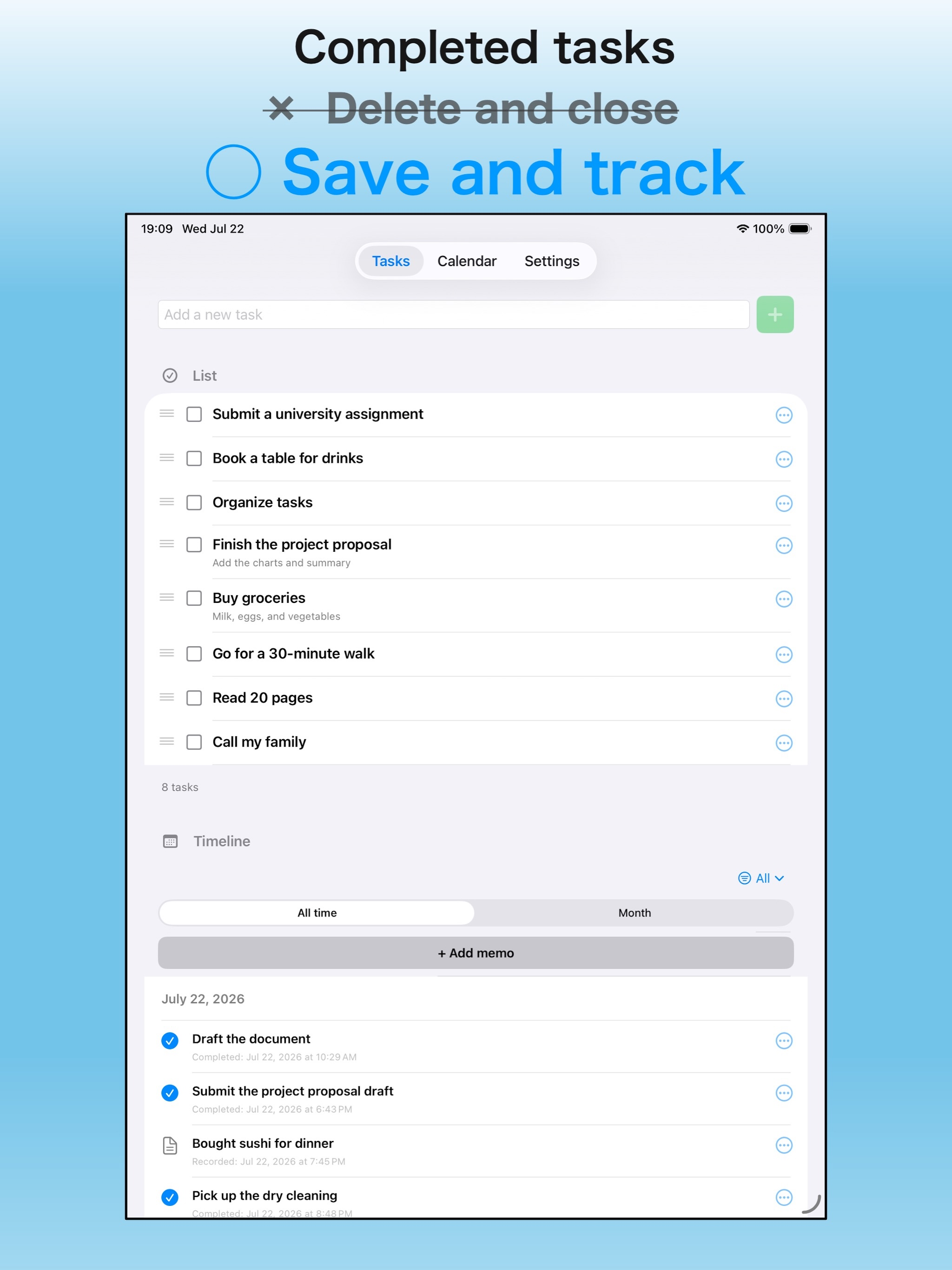 Tasks to Diary screenshot 4