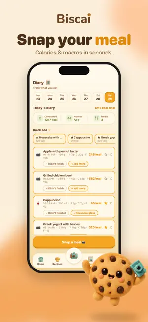 Biscai: AI Calorie Counter screenshot 1