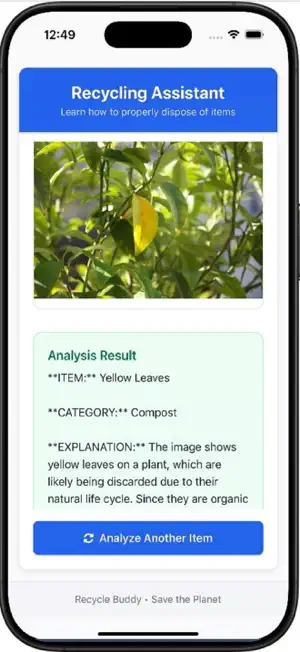 RecycleIQ screenshot 1
