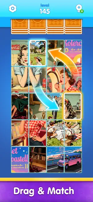 Jigsaw Drop: Solitaire Puzzle iPhone screenshot 1