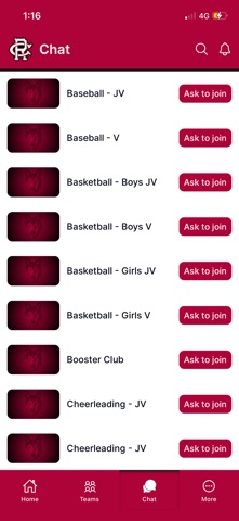Cedar Ridge Athletics iPhone screenshot