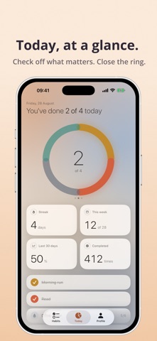 Tempus - Habit Tracker iPhone screenshot