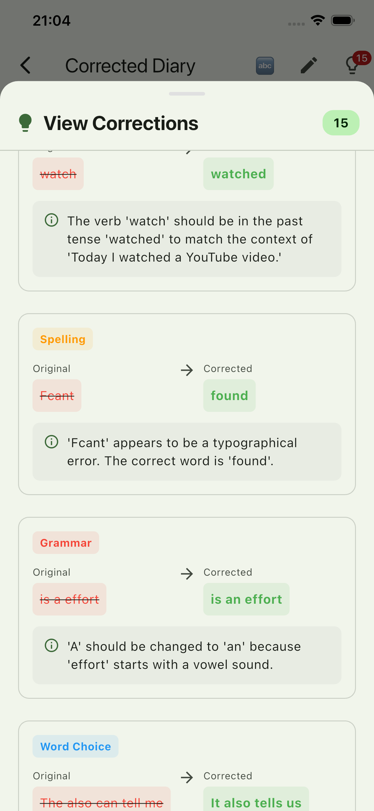 LinguaDiary: Write Your World