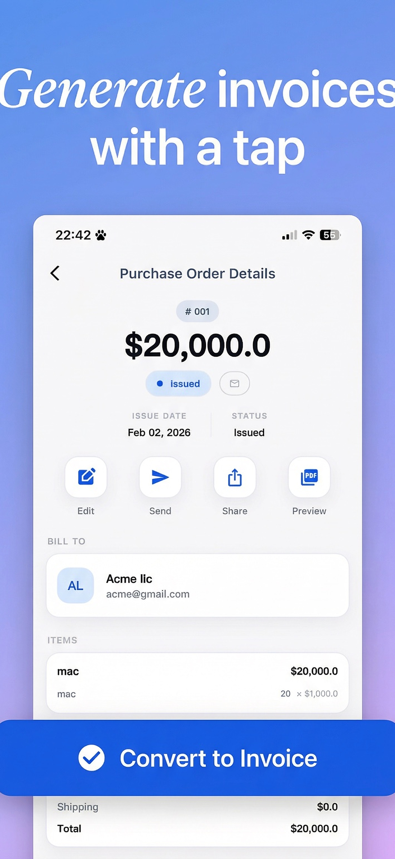 Pocket Invoice: Invoice Maker
